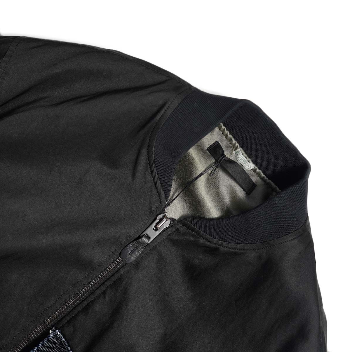 A.PRESSE / Vintage Silk L-2B Flight Jacket (Black)