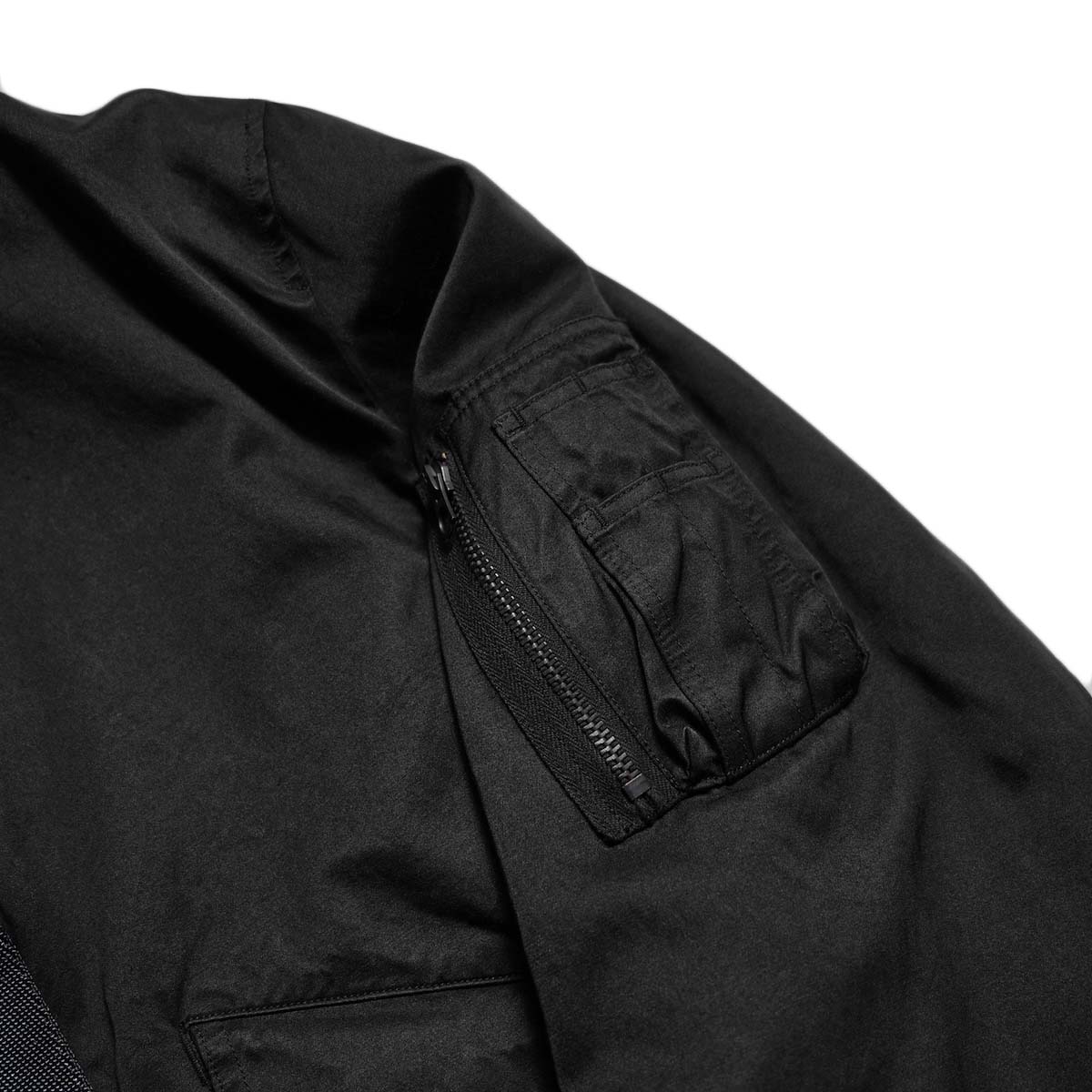 A.PRESSE / Vintage Silk L-2B Flight Jacket (Black)