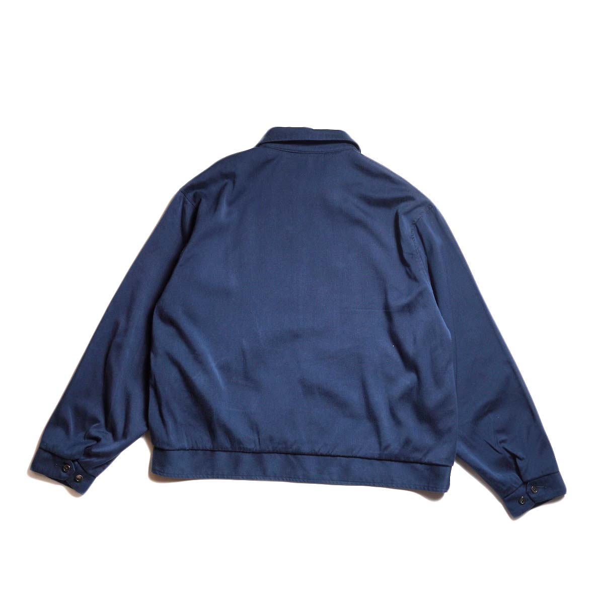 A.PRESSE / Washed Silk Rayon Gabardine Jacket (Blue)