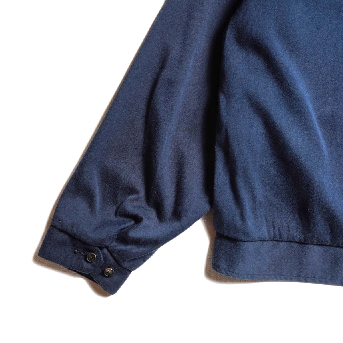 A.PRESSE / Washed Silk Rayon Gabardine Jacket (Blue)