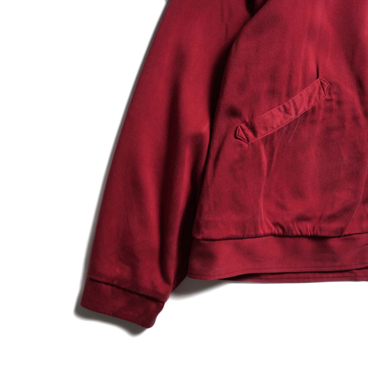 A.PRESSE / Washed Silk Rayon Gabardine Jacket (Red)