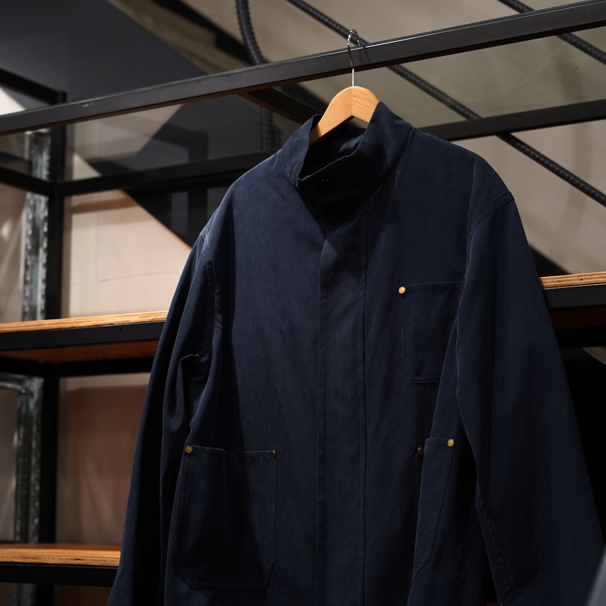 A.PRESSE / Cotton Silk Yacht Jacket (Navy)