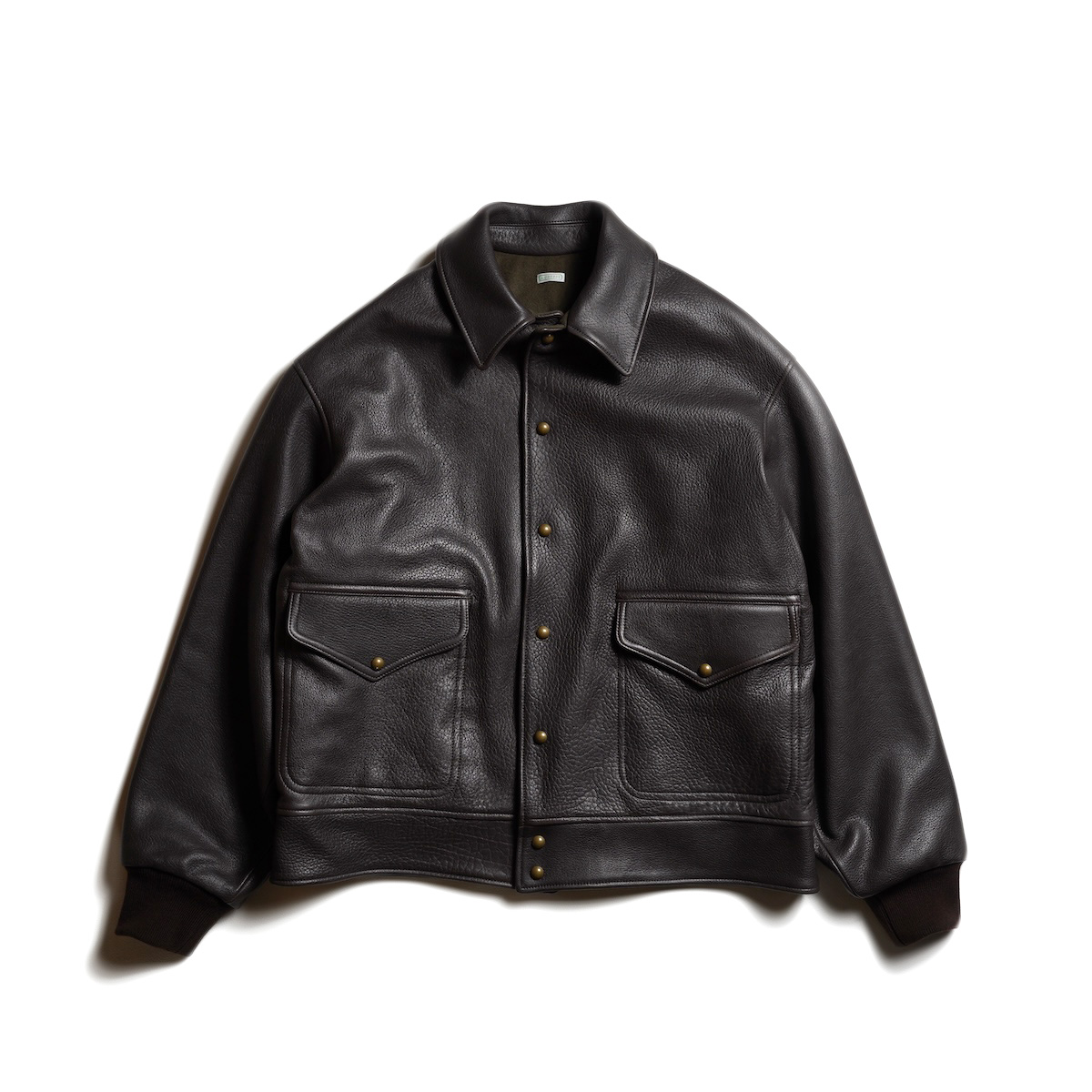 アプレッセ　26ss Leather A-1 Flight Jacket A.PRESSE / Leather A-1 Flight Jacket (Brown)