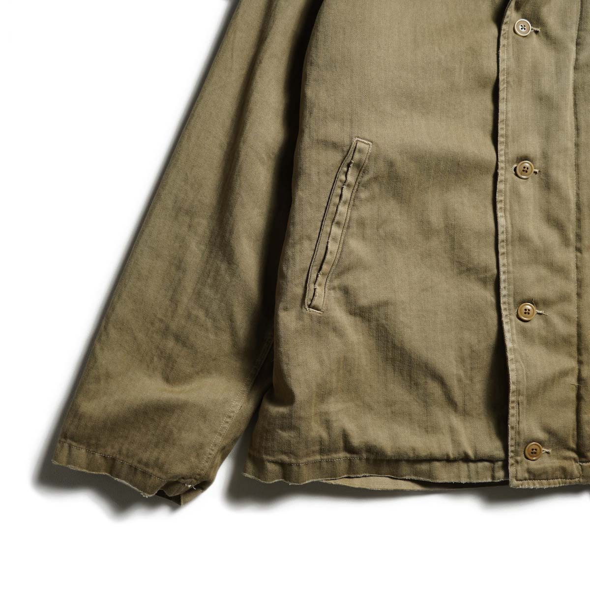 A.PRESSE / Vintage US NAVY N-4 Deck Jacket (beige)
