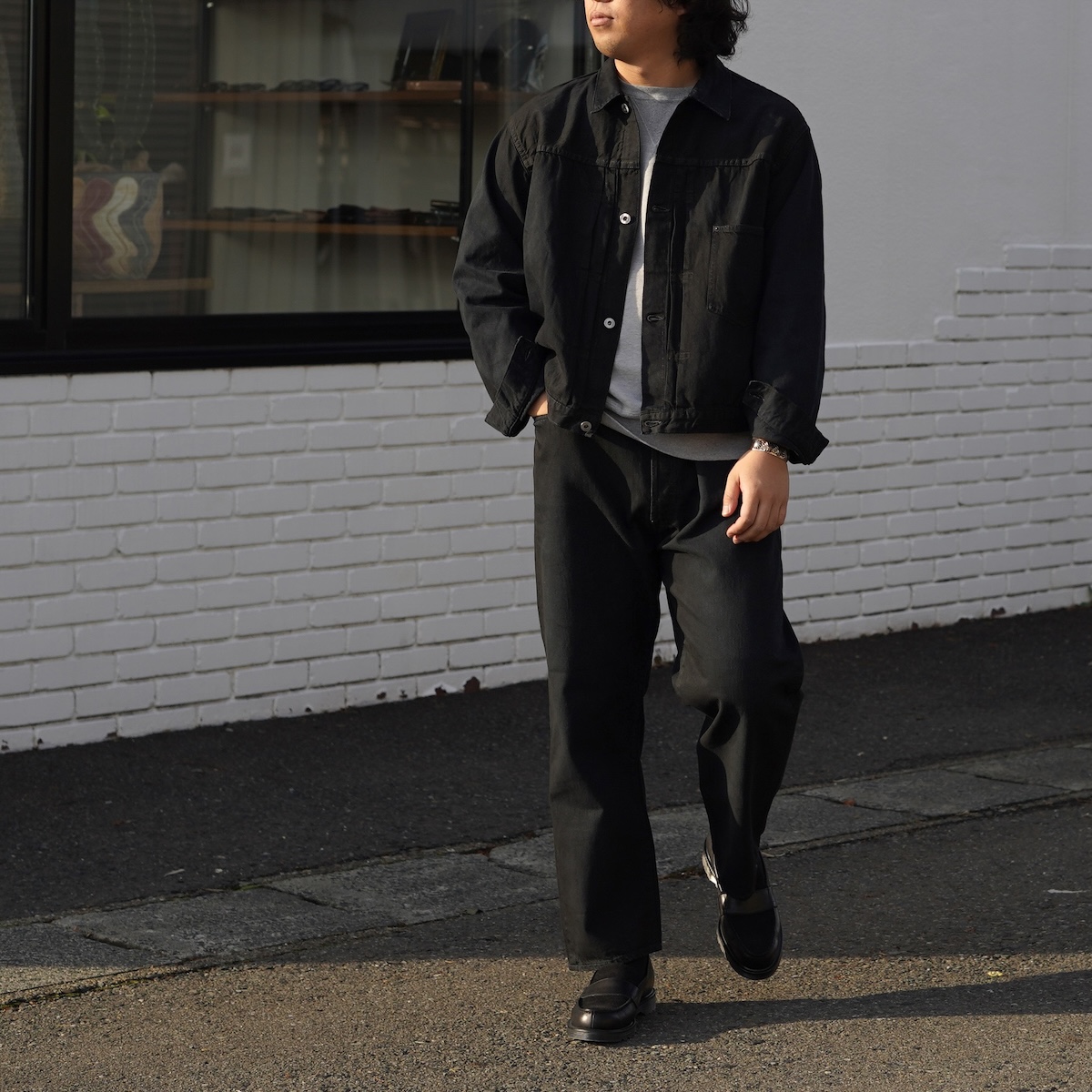 A.PRESSE / No.22 Washed Wide Denim Pants (Custom)