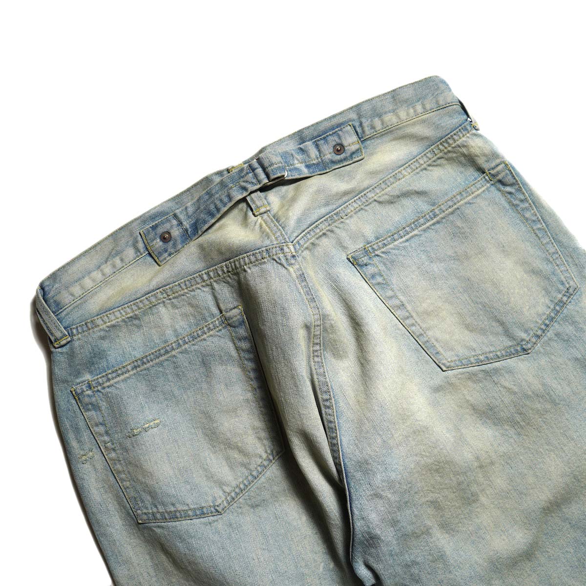 A.PRESSE / No.37 Washed Wide Denim Pants (Bleach)