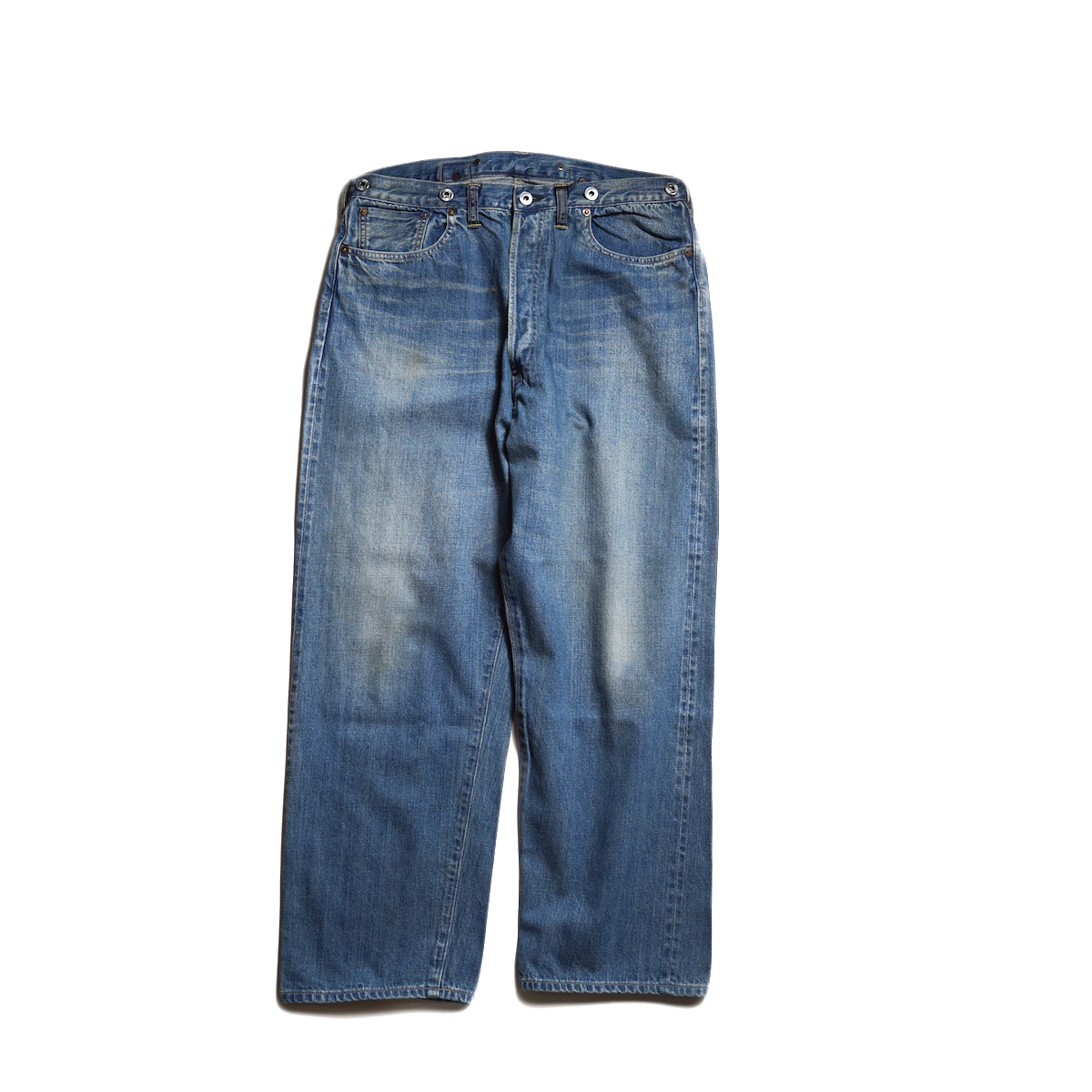 A.PRESSE / No.22 Washed Wide Denim Pants (Indigo)