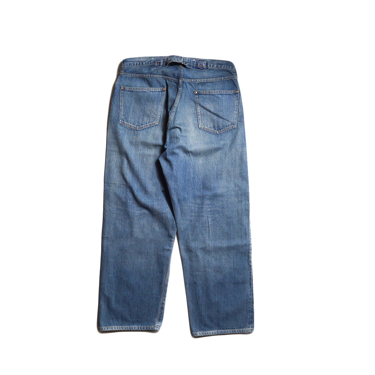 A.PRESSE / No.22 Washed Wide Denim Pants (Indigo)