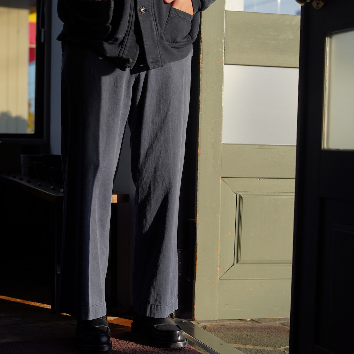 A.PRESSE / Vintage Type.4 Chino Trousers (Blue)