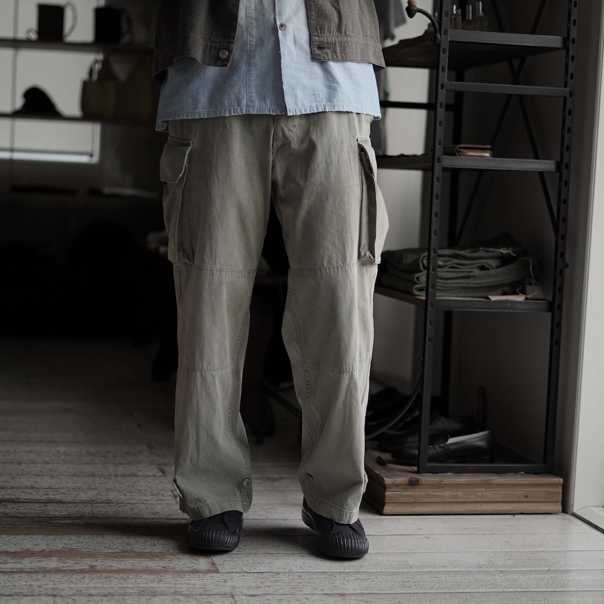 A.PRESSE / Vintage FA HBT M-47 Pants (Greige)