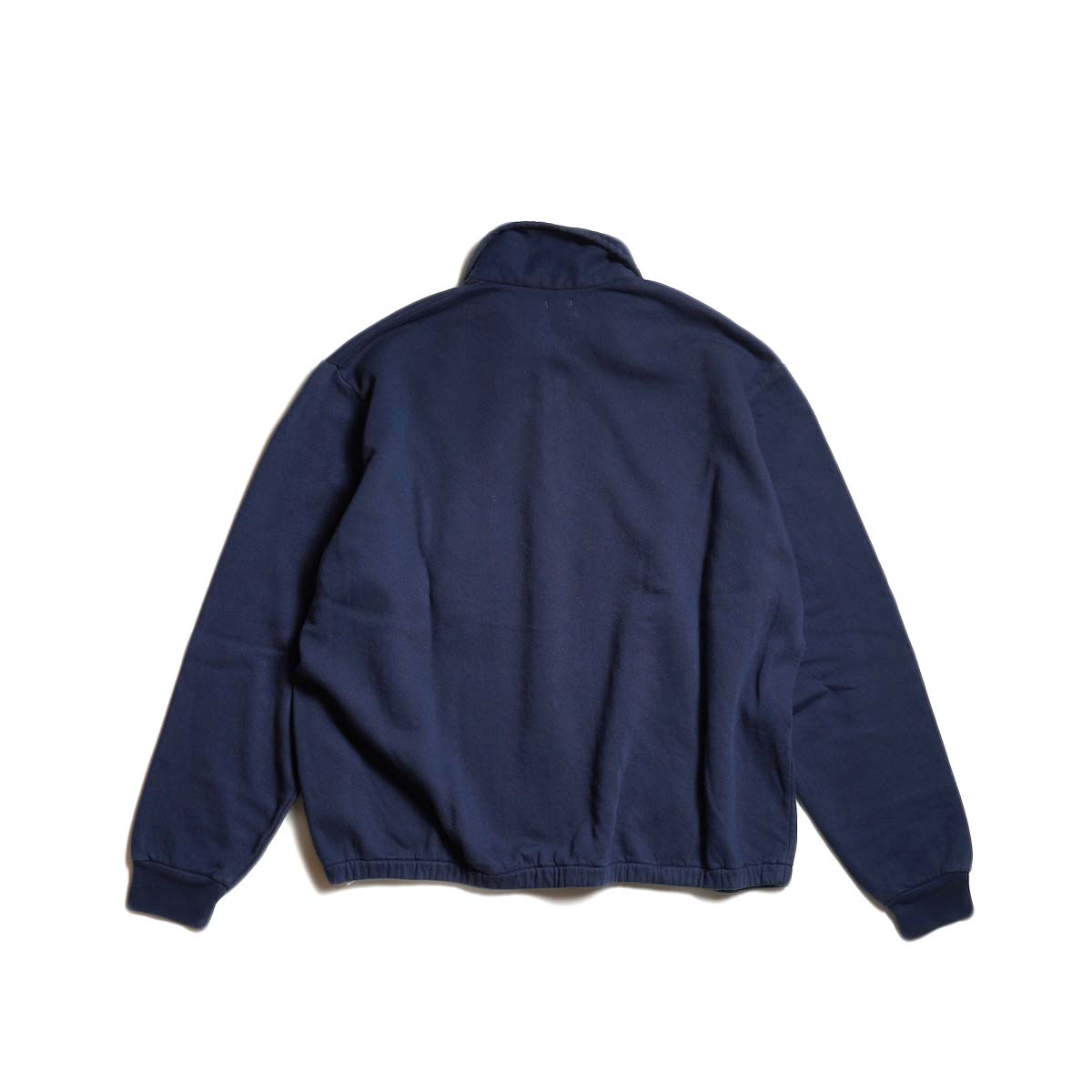 A.PRESSE / Vintage Light Weight Half Zip Sweatshirt (Navy)