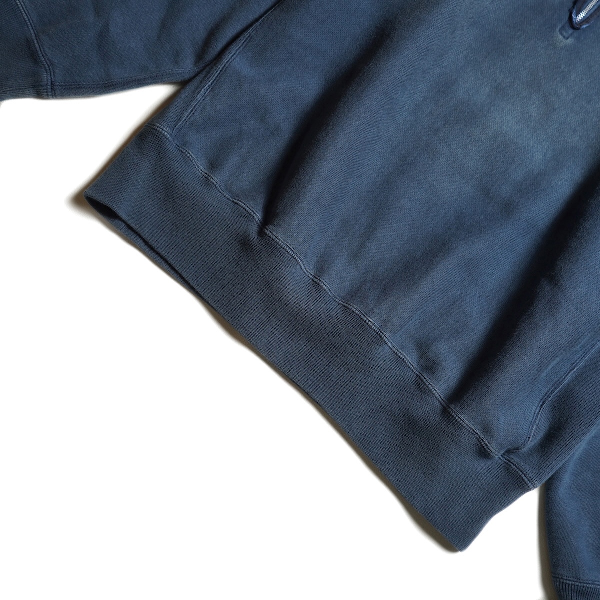 A.PRESSE / Vintage Half Zip Sweatshirt (Blue)