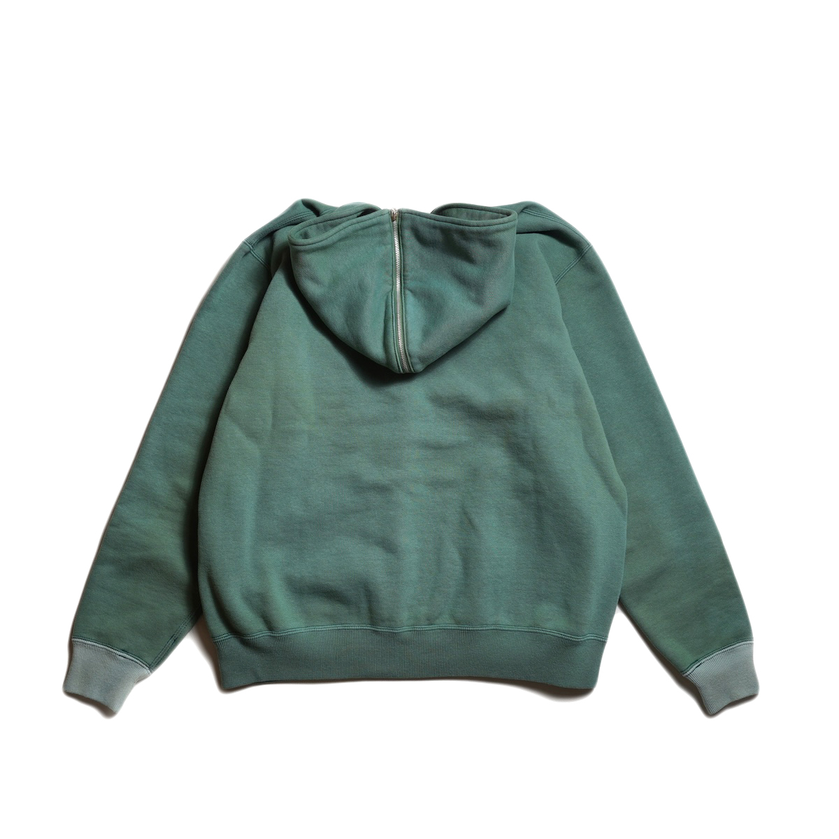 A.PRESSE / Vintage Sailor Hood Half Zip Sweatshirt (Green)