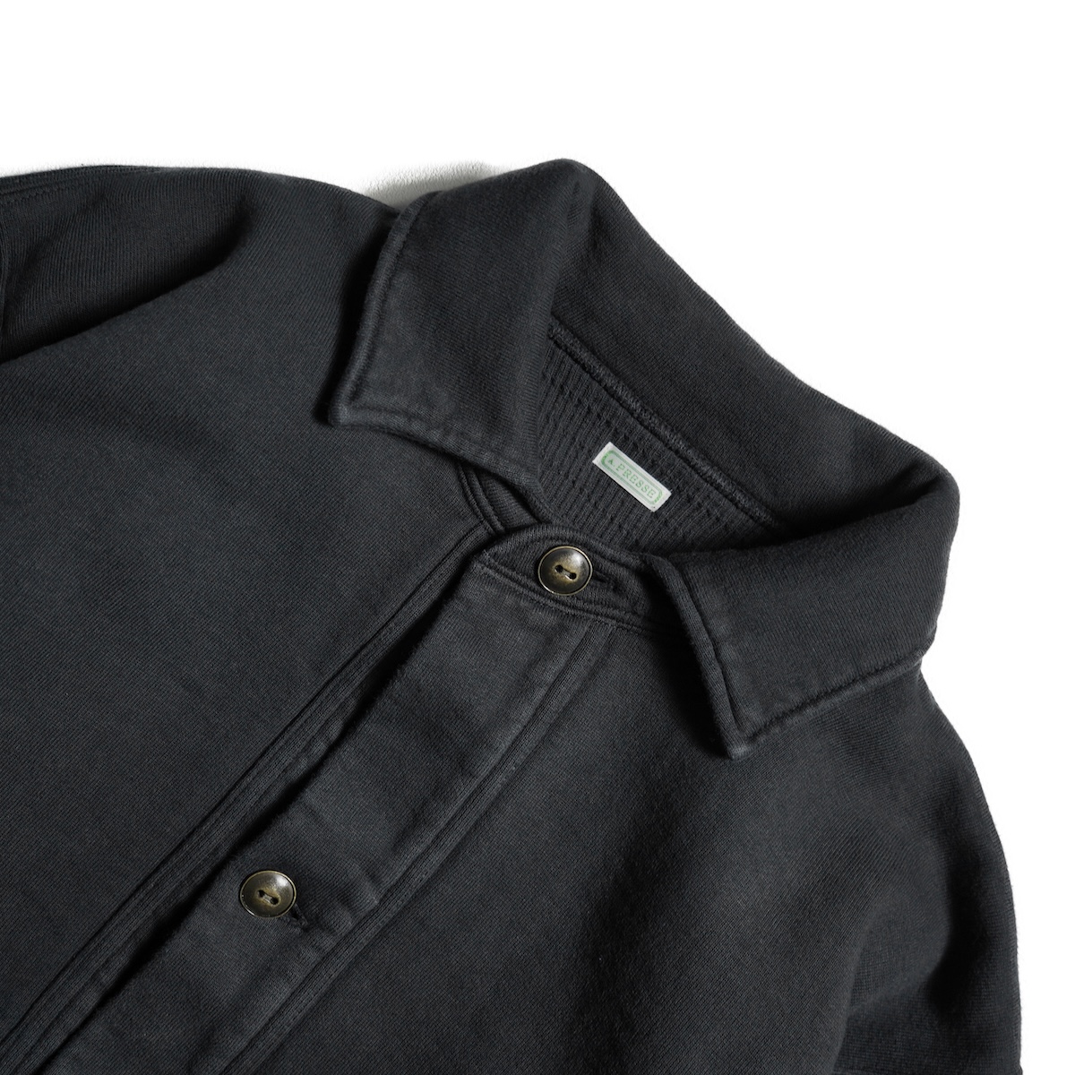 A.PRESSE / Vintage Sweat Cardigan (Black)