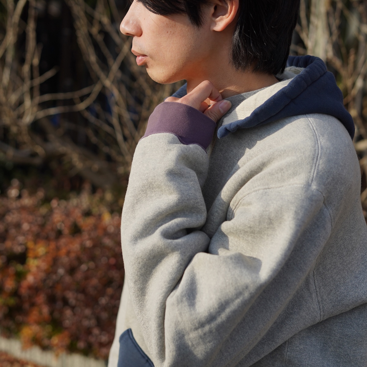 A.PRESSE / Vintage Attached Hood Sweat Parka (Oatmeal)