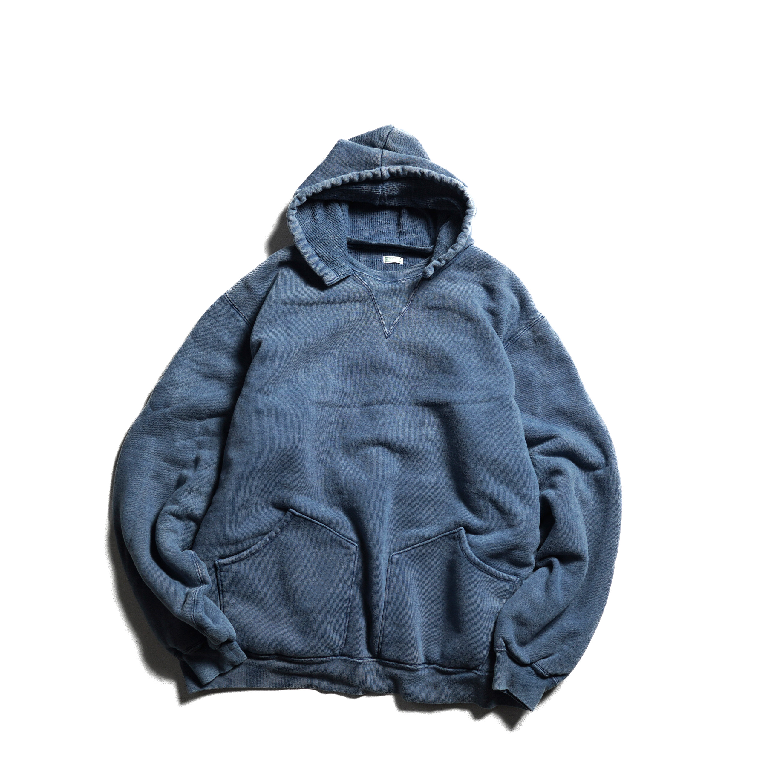 A.PRESSE / Vintage Attached Hood Sweat Parka (Blue)