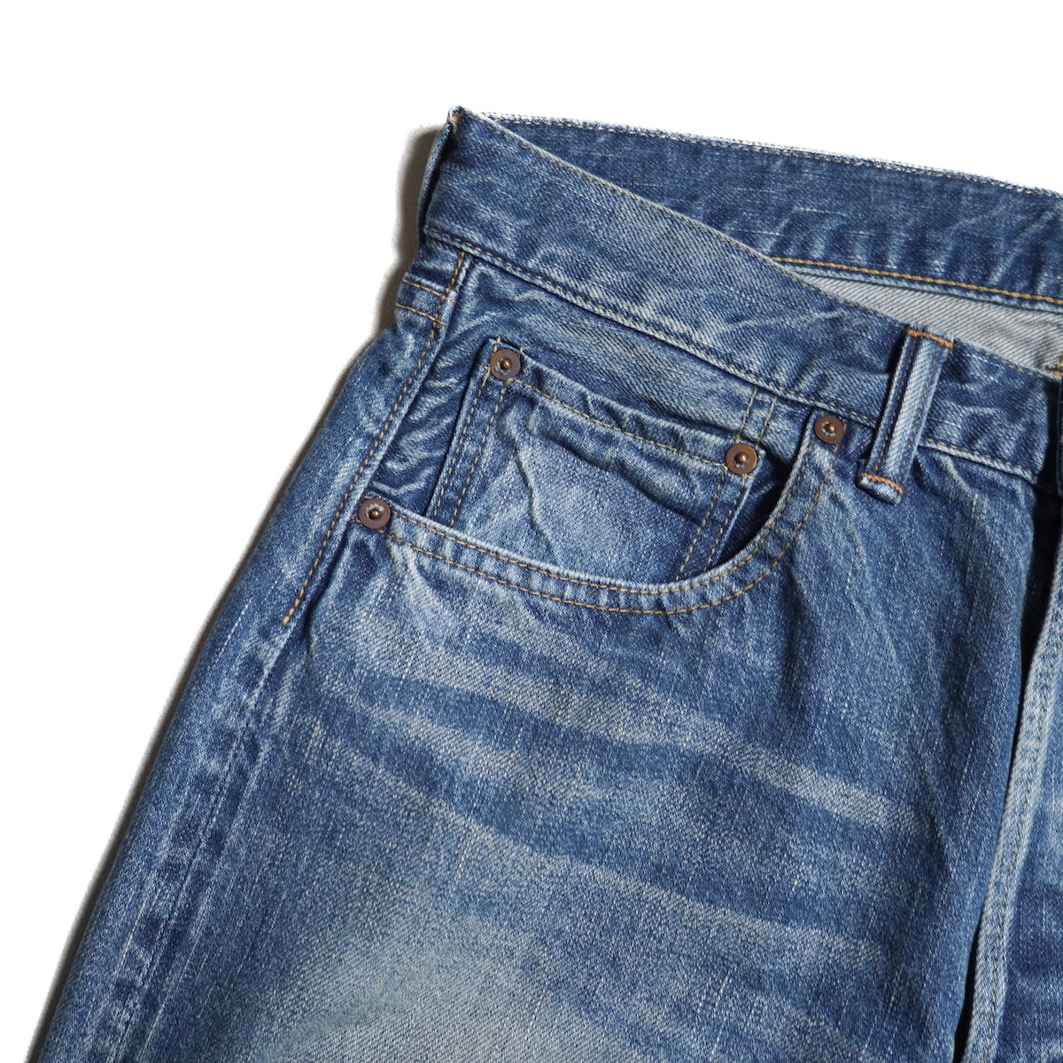A.PRESSE / Washed Denim Pants E (Bleach)