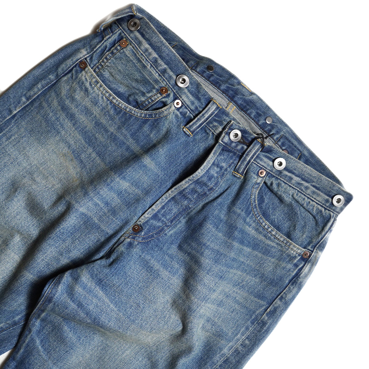 A.PRESSE / No.2 Washed Denim Pants (Indigo)