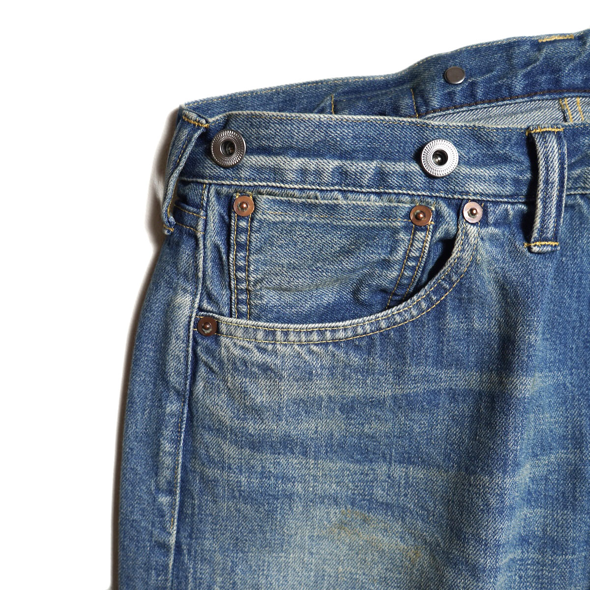 A.PRESSE / No.2 Washed Denim Pants (Indigo)