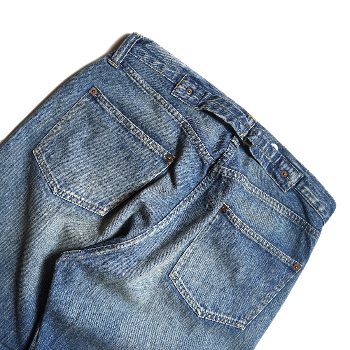 A.PRESSE / No.2 Washed Denim Pants (Indigo)