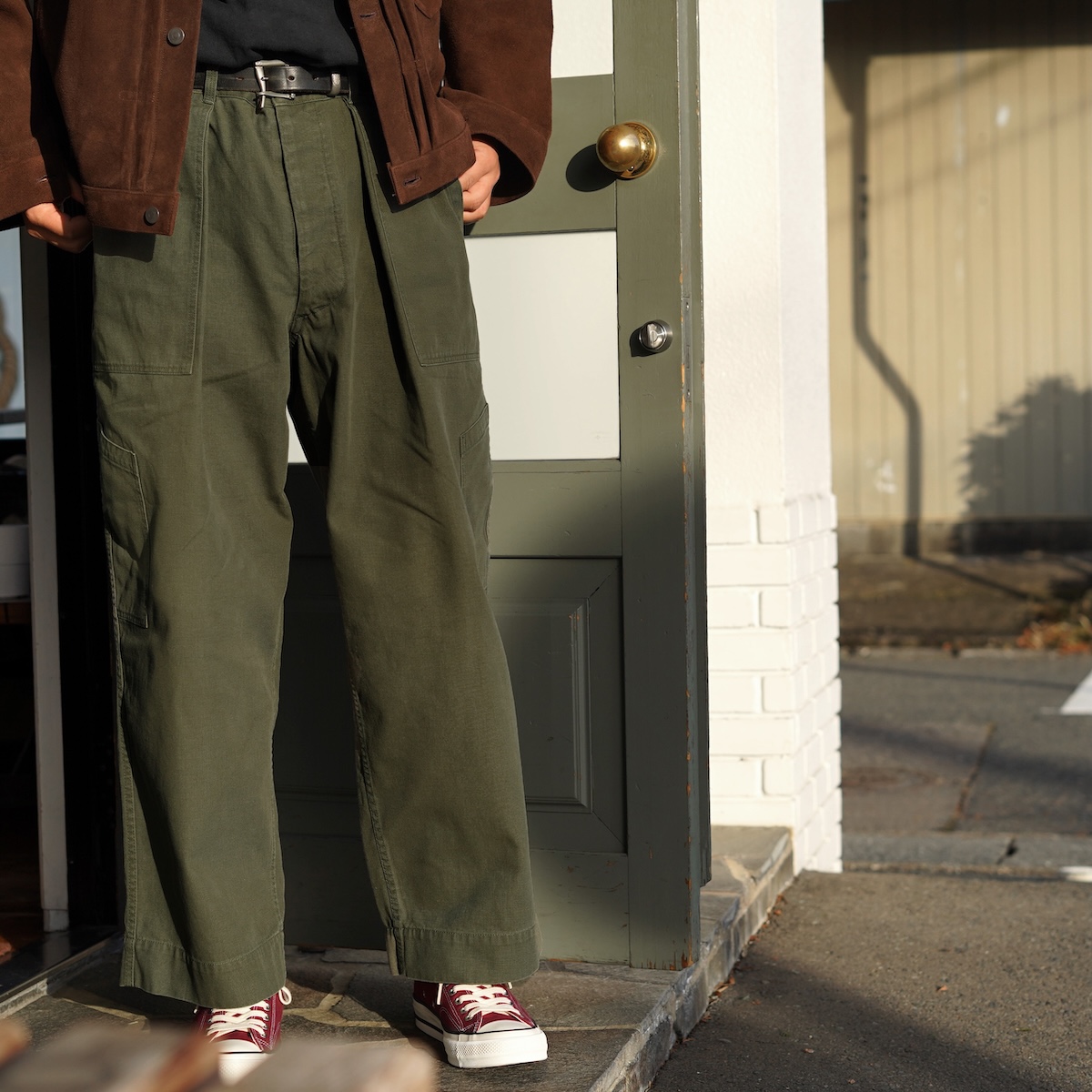 A.PRESSE / USAF Hemmed Bottoms (Olive)