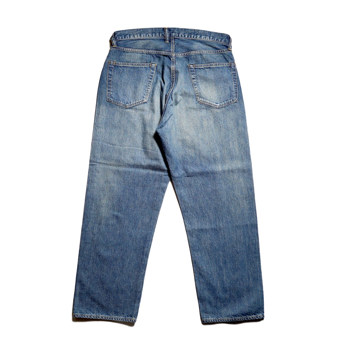A.PRESSE / Washed Denim Wide Pants (Indigo)