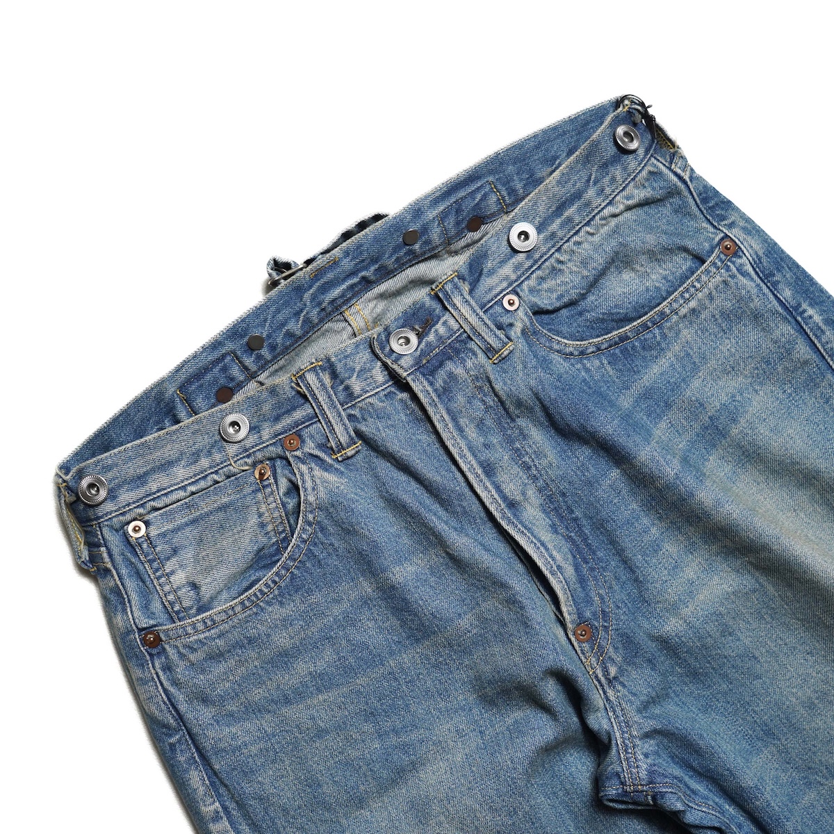 A.PRESSE / No.2 Washed Denim Pants (Indigo)