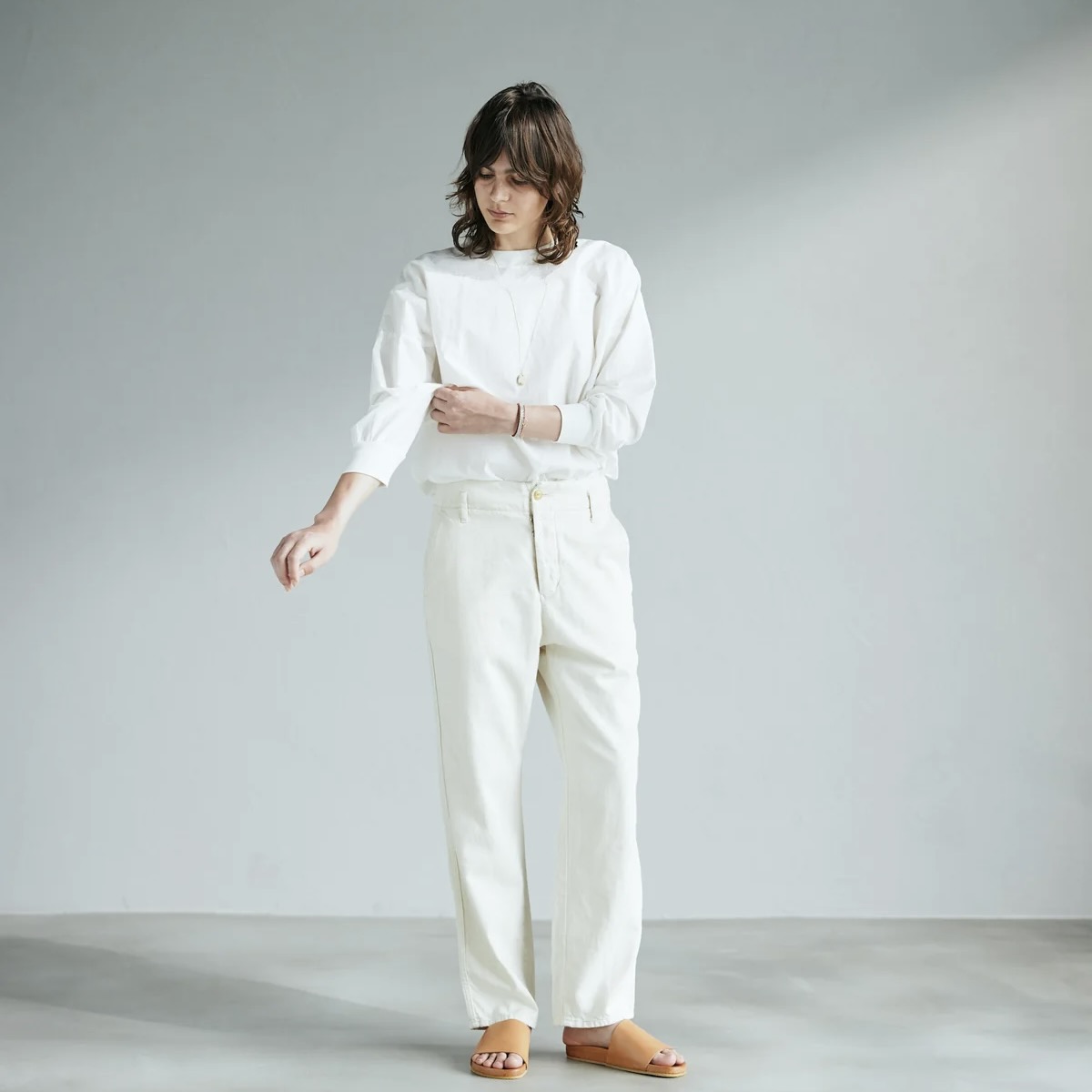 ARCHI / CORDLANE PULLOVER TOPS (White)