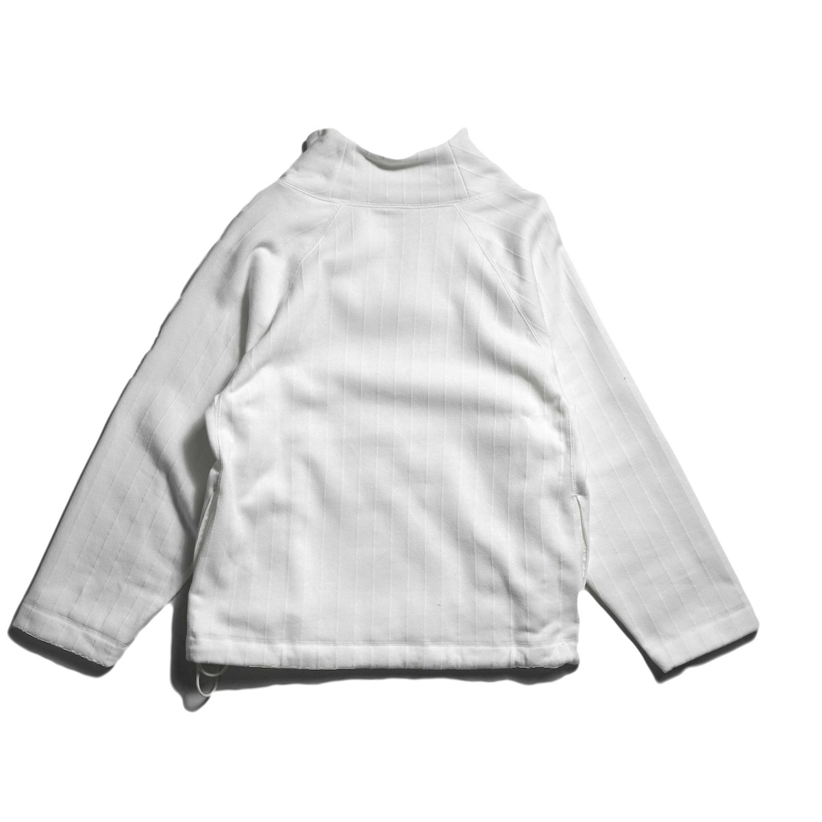 ARCHI / Stripe Zip Up Sweat (White)
