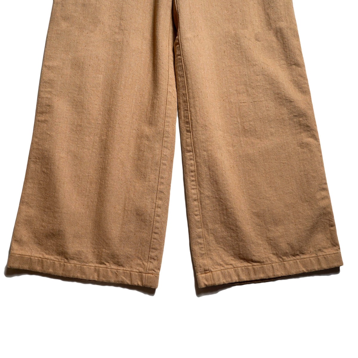 ARCHI / 13oz DENIM WIDE PANTS (Beige) 裾
