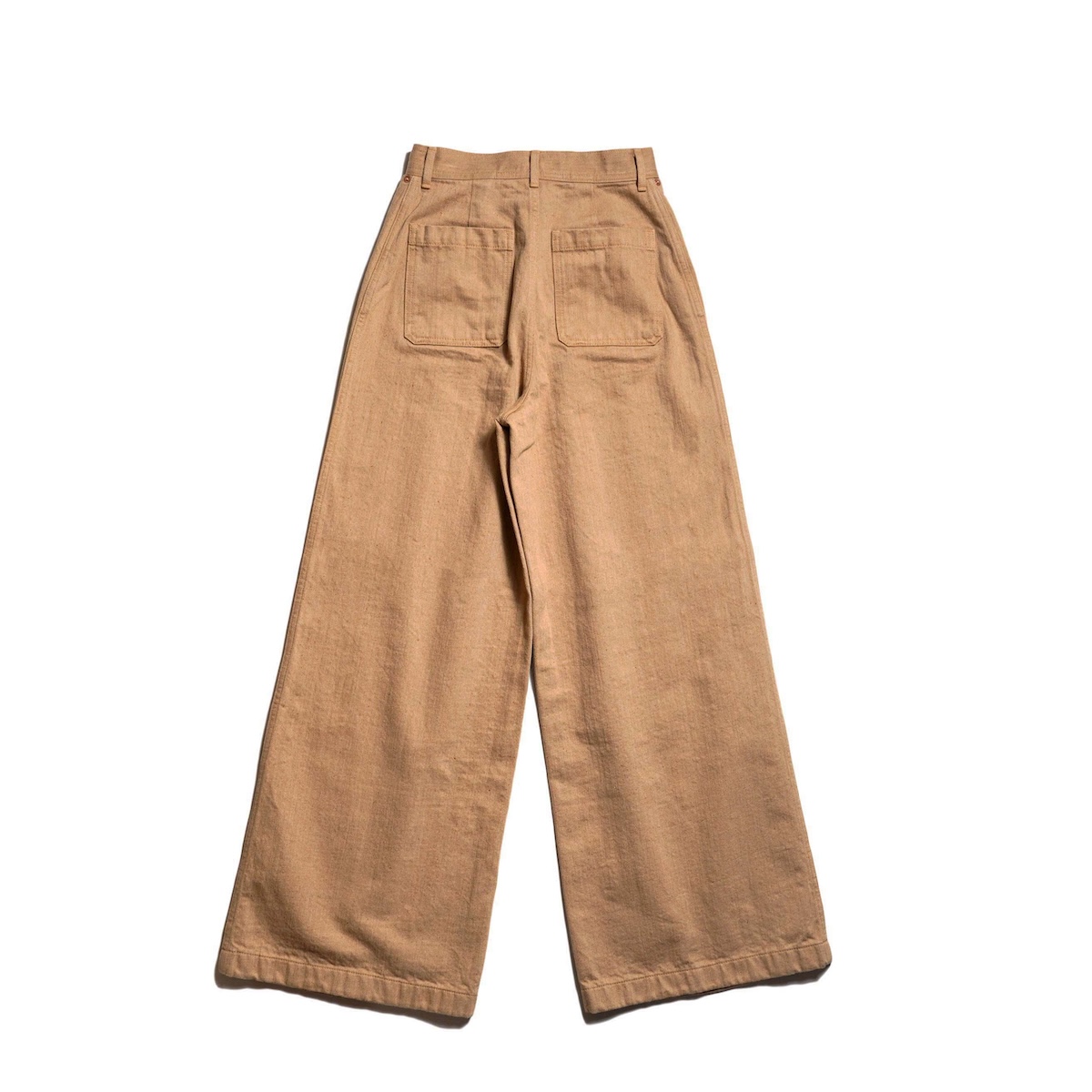 ARCHI / 13oz DENIM WIDE PANTS (Beige) 背面