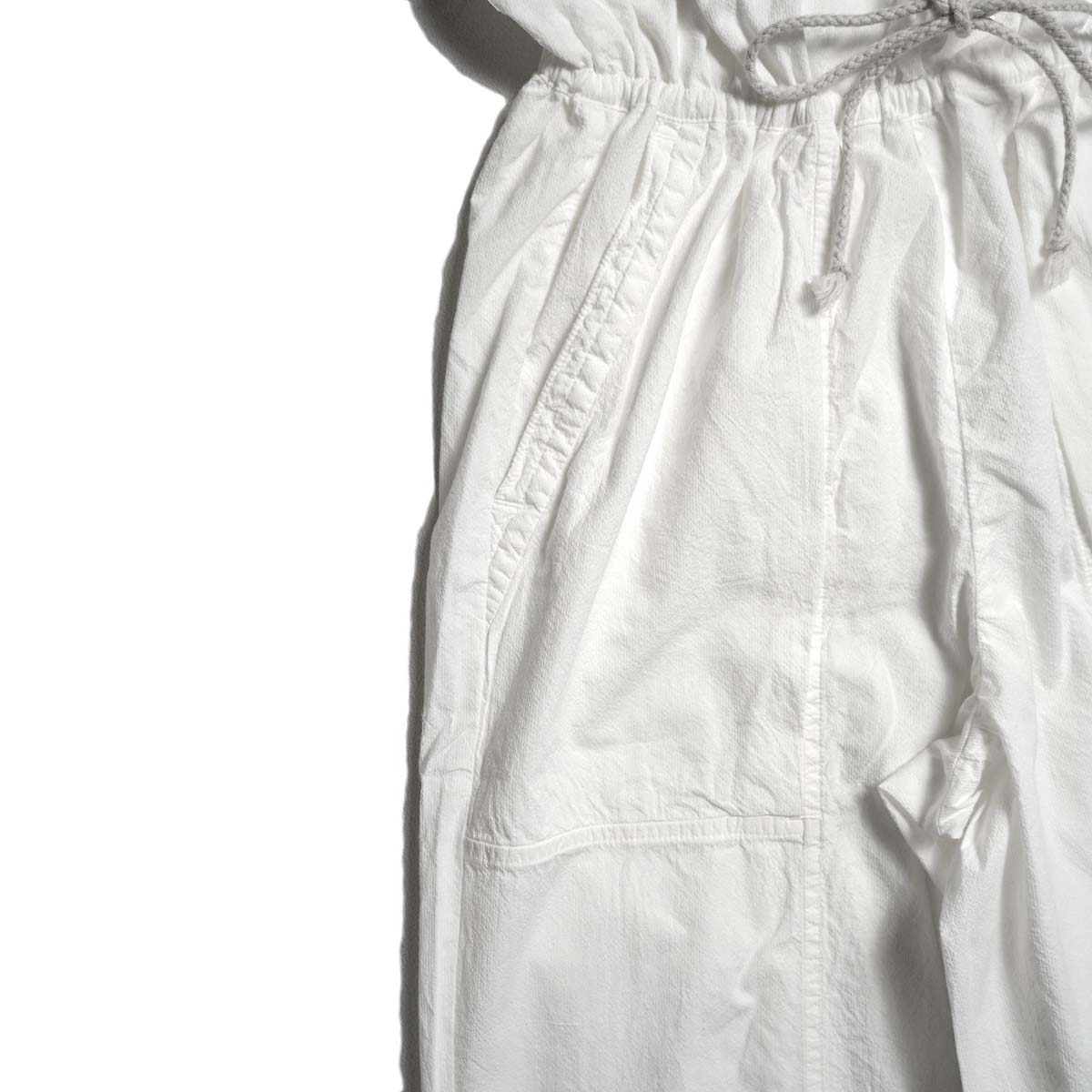 ARCHI / CORDLANE PANTS (White) ポケット