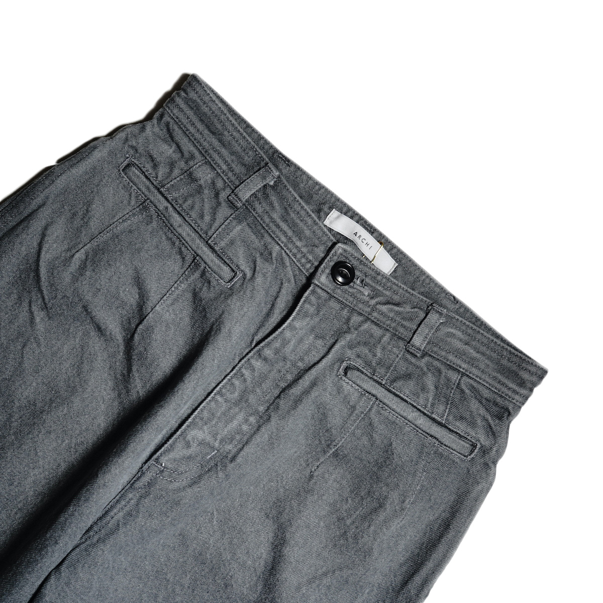 【新作】archi デニム タックパンツ DENIM TACK PANTS New ARCHI Color Denim. 14oz Denim – Wide Pants / Tack Pants