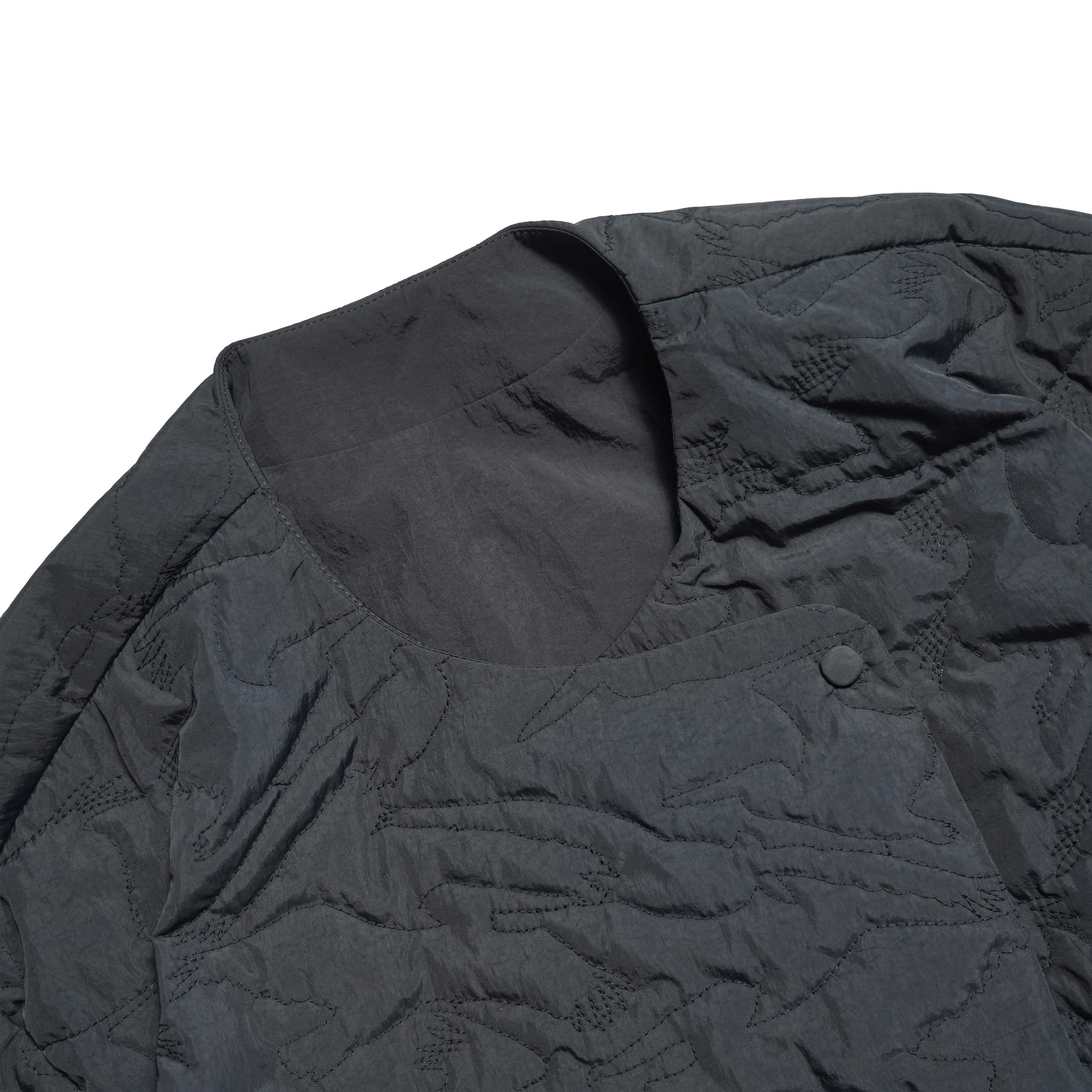 ARCHI / BIRD QUITED JACKET (Black) ネック