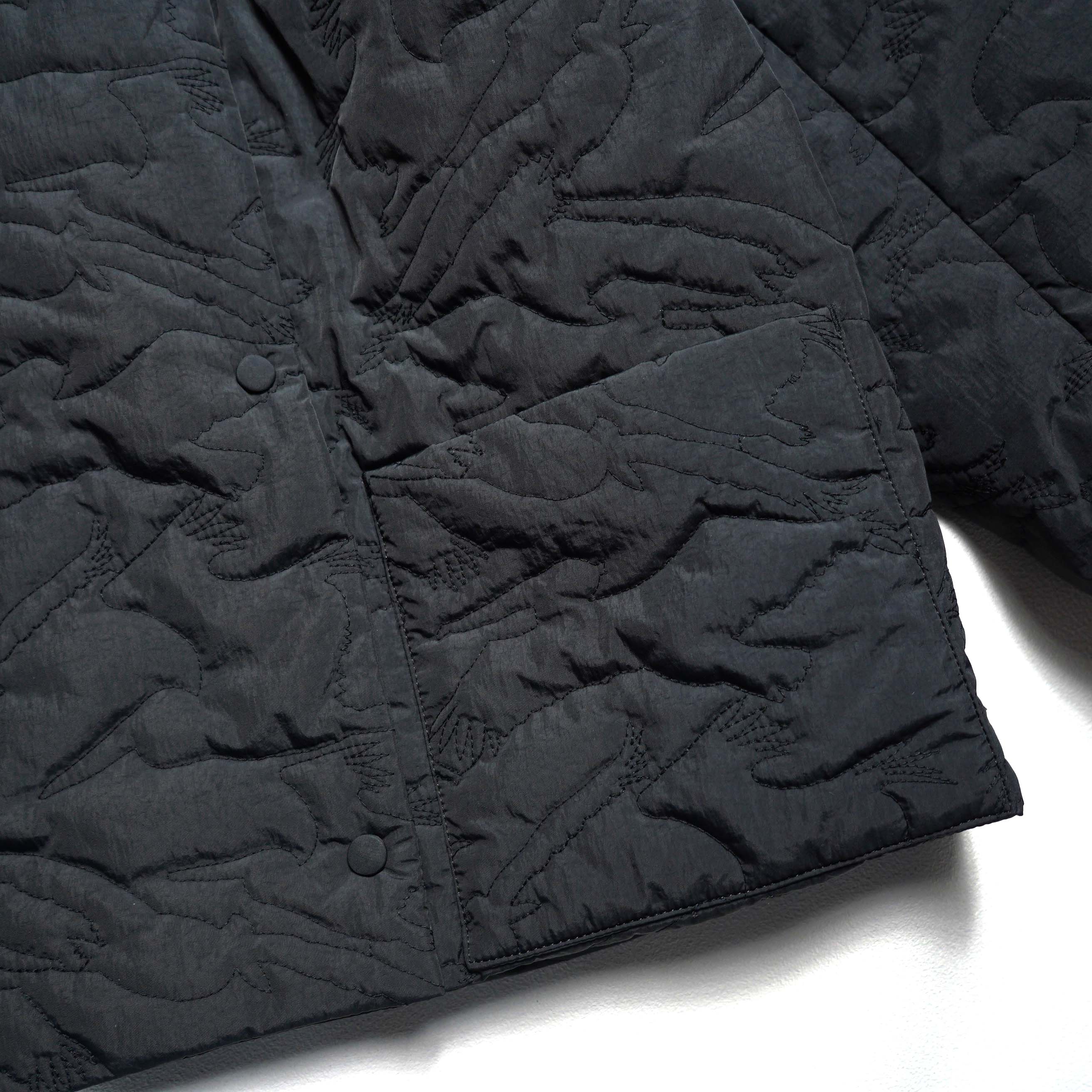 ARCHI / BIRD QUITED JACKET (Black) ポケット