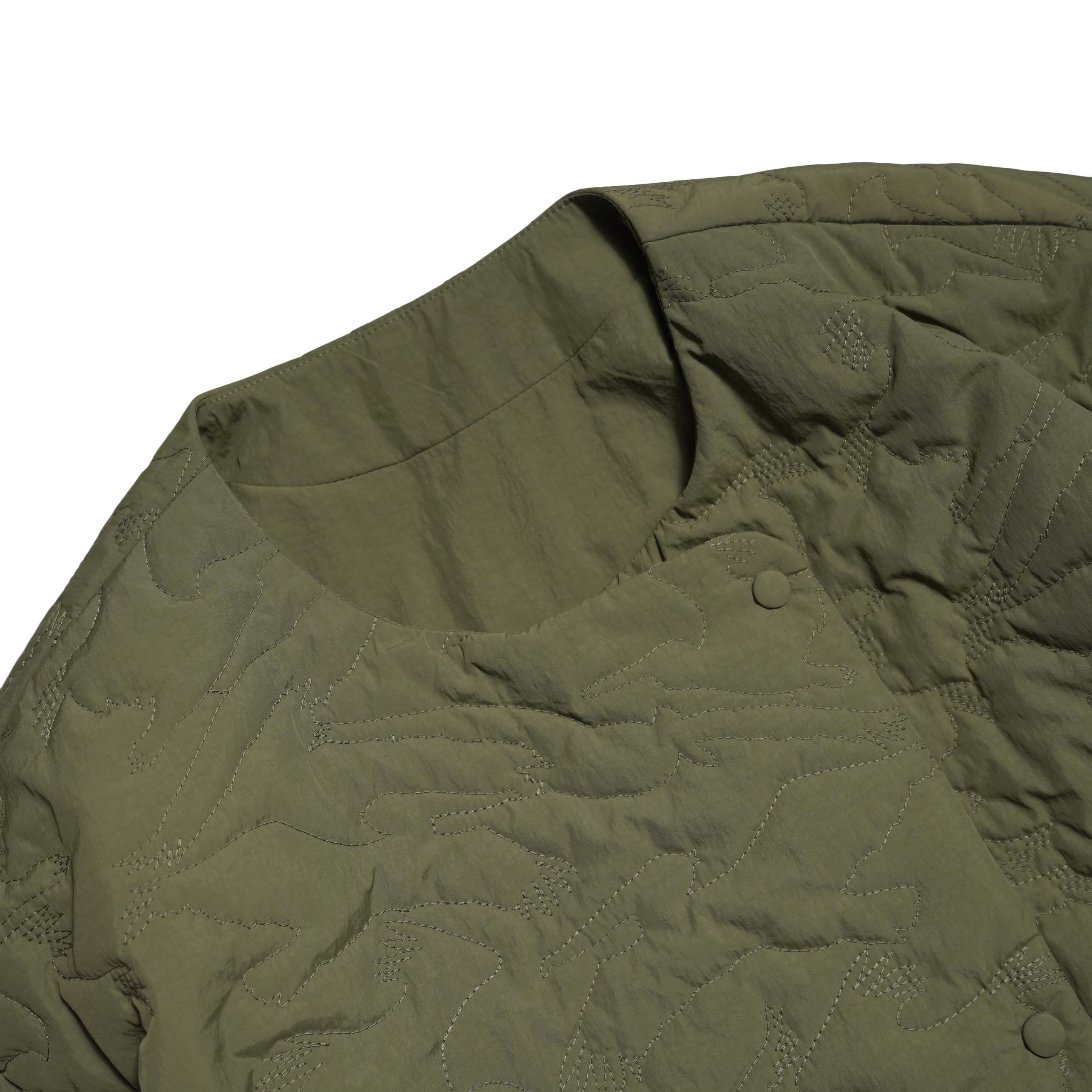 ARCHI / BIRD QUITED JACKET (Olive) ネック