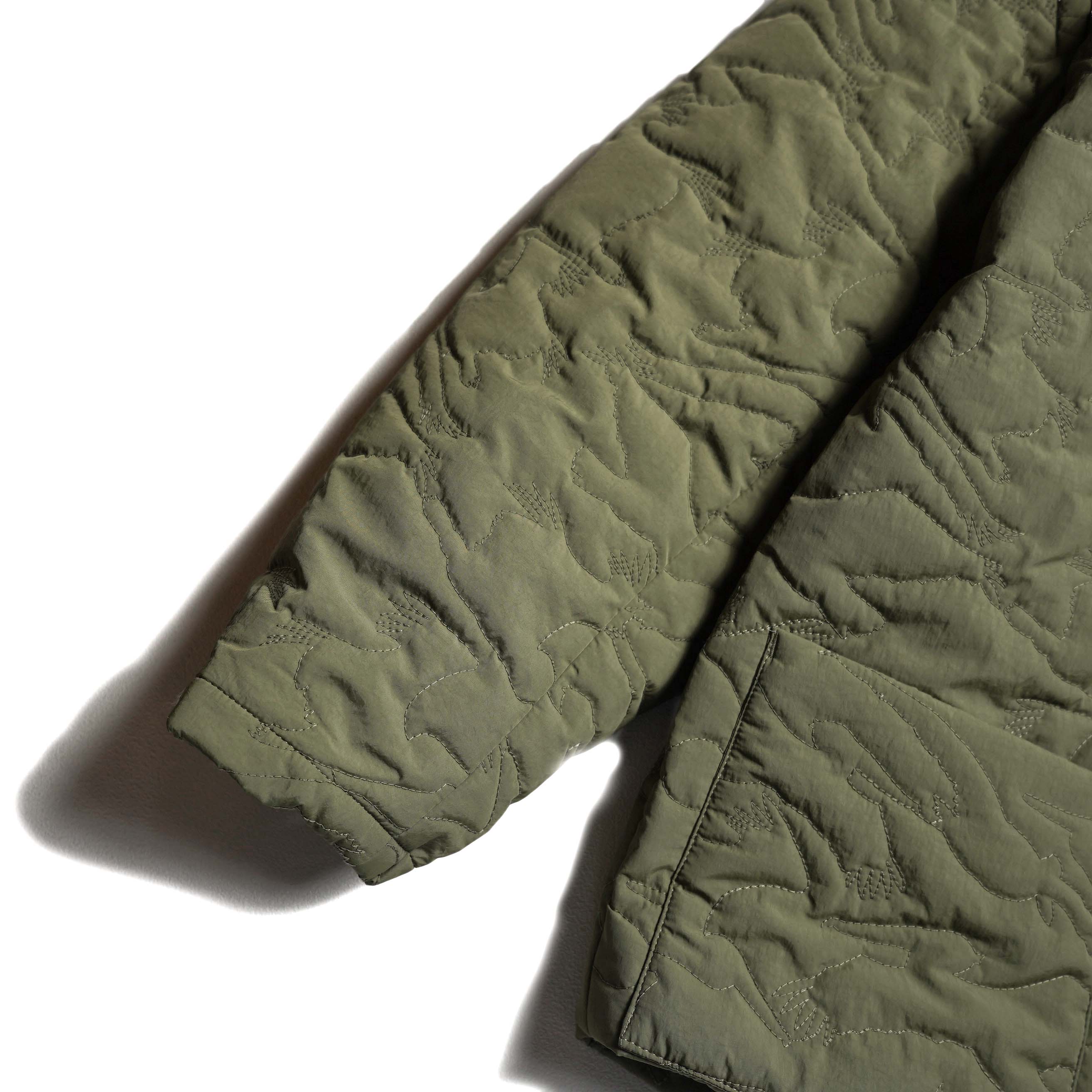 ARCHI / BIRD QUITED JACKET (Olive) 袖