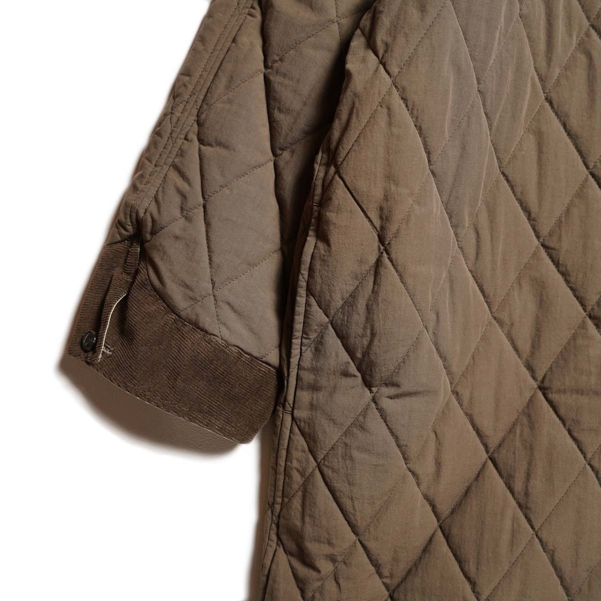 ARCHI / WEATHER CLOTH COAT (Beige/Brown) B面-袖