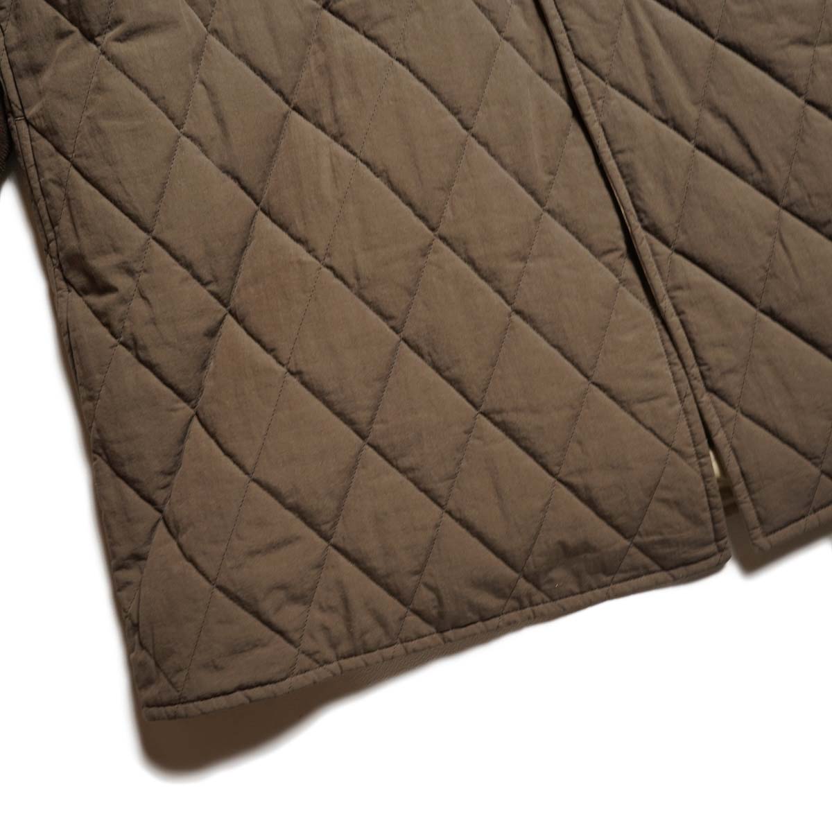 ARCHI / WEATHER CLOTH COAT (Beige/Brown) B面-裾