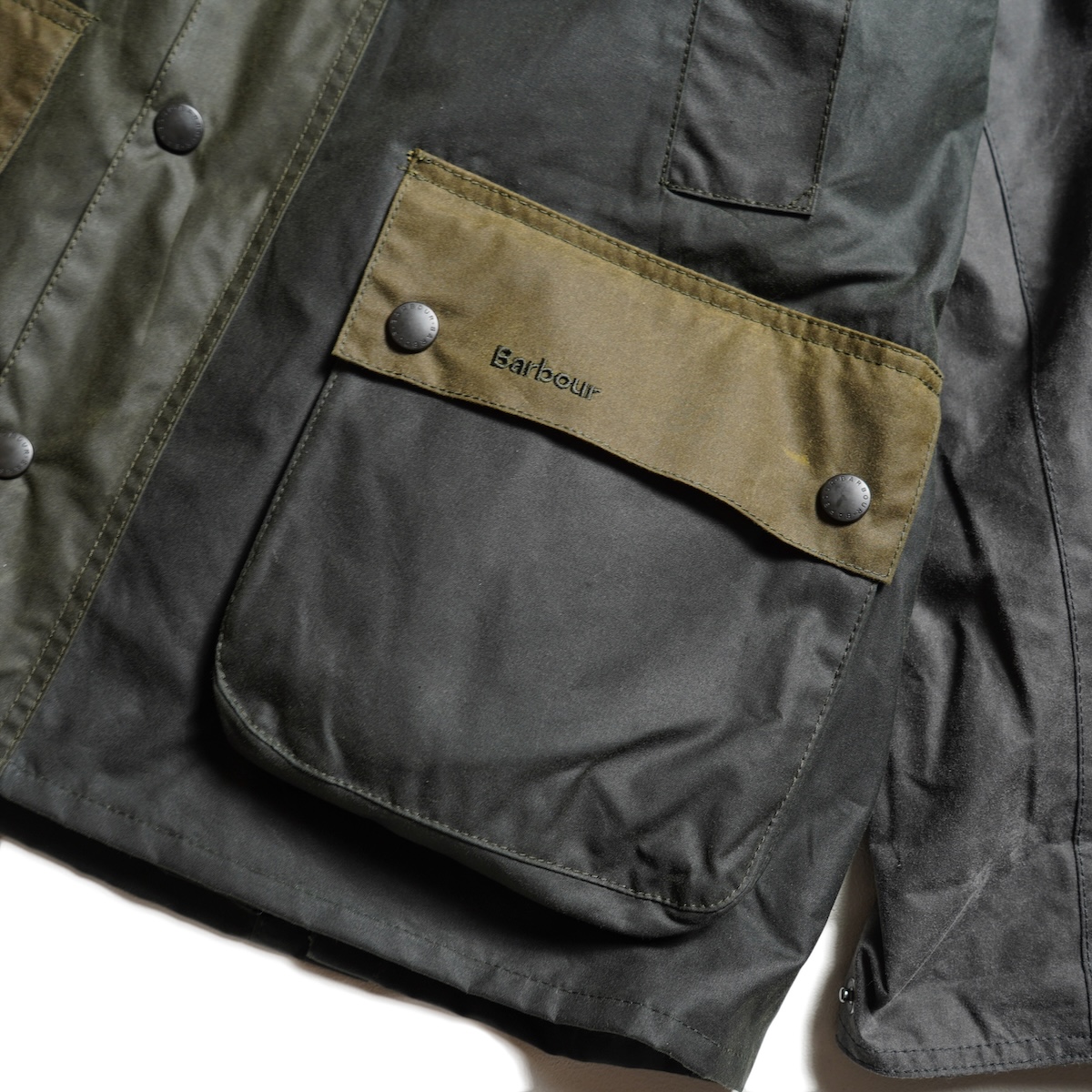 Barbour / PATCHWORK OS BEADALE WAX JACKET (Green)