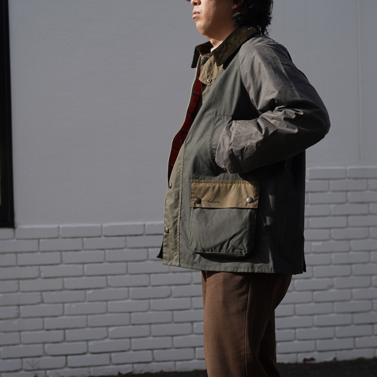 Barbour / PATCHWORK OS BEADALE WAX JACKET (Green)