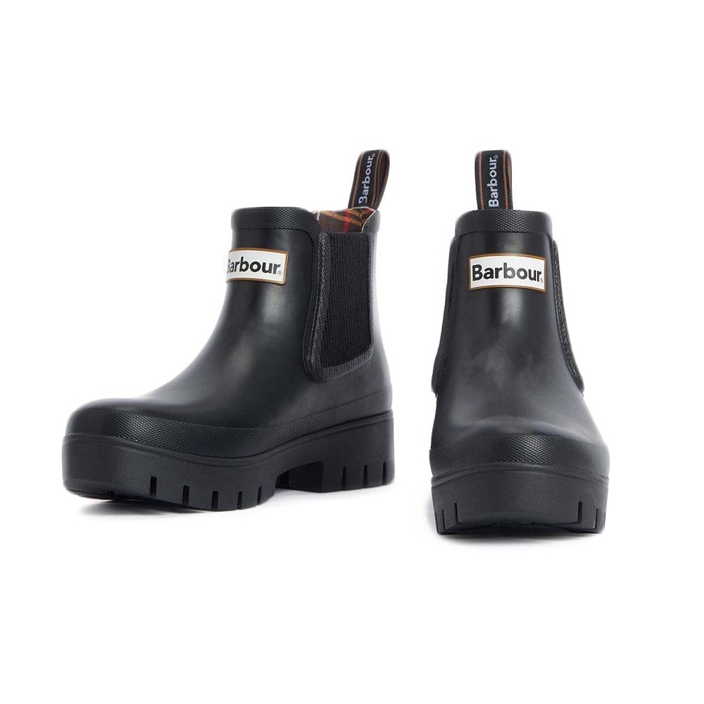 Barbour / Halton Sidegore Rain Boots (Black)