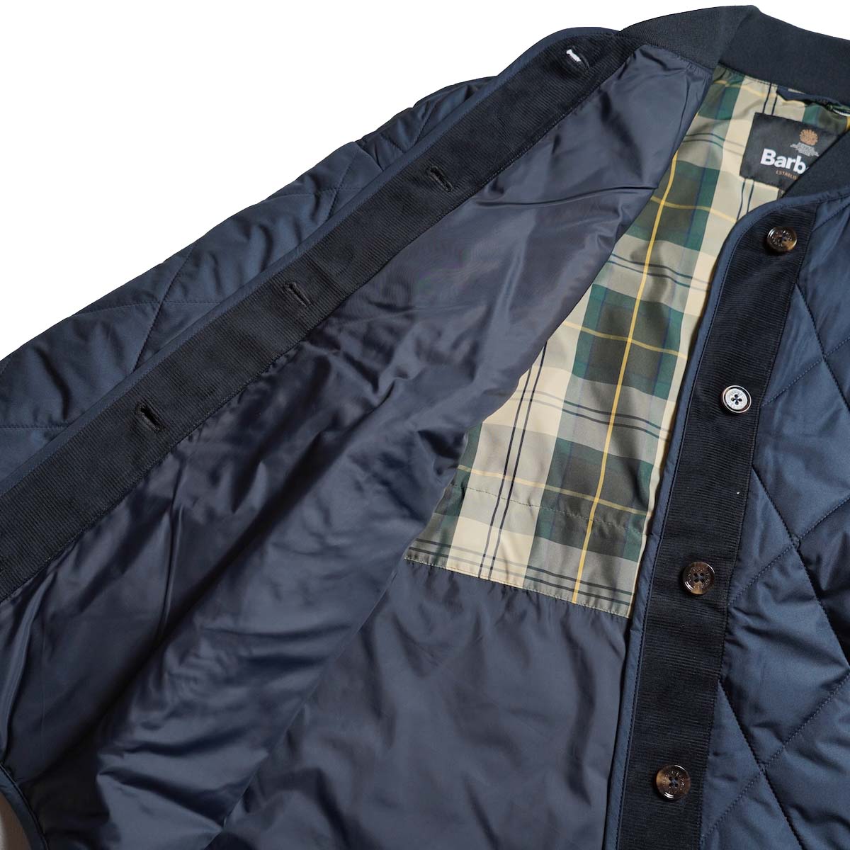 Barbour / ABERCORN QUILTED JACKET (Dk Navy / Ancient) 裏地