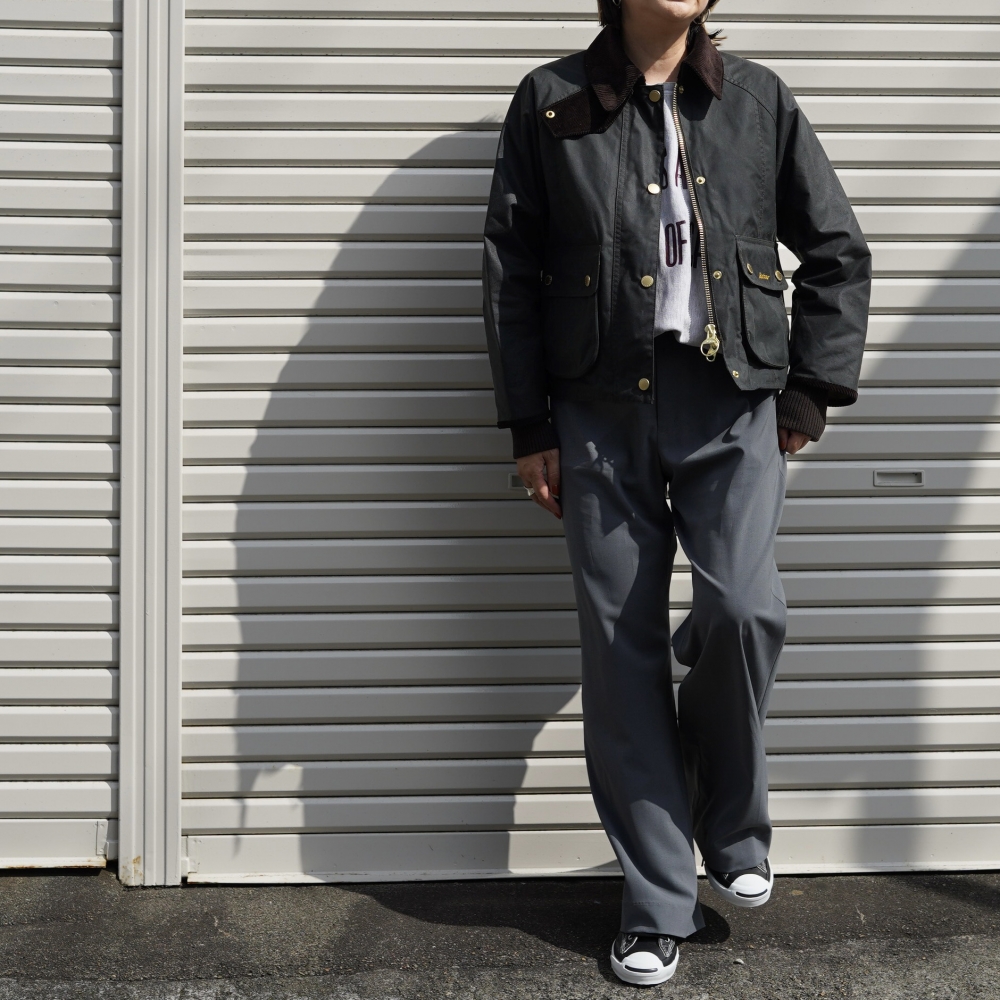 Barbour / CROPPED BEADNELL WAX JACKET 161cm/size 12 着用①