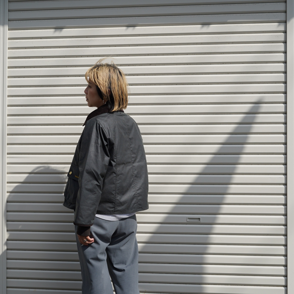 Barbour / CROPPED BEADNELL WAX JACKET 161cm/size 12 着用④