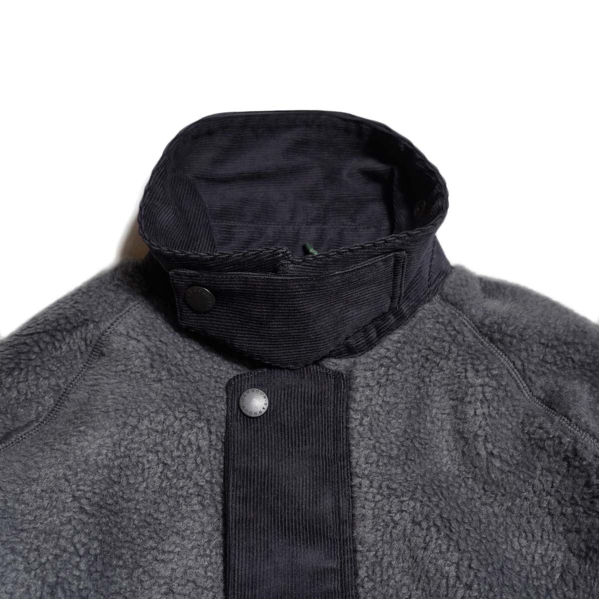 Barbour / TRANSPORT FLEECE JACKET (Asphalt) シンチバック