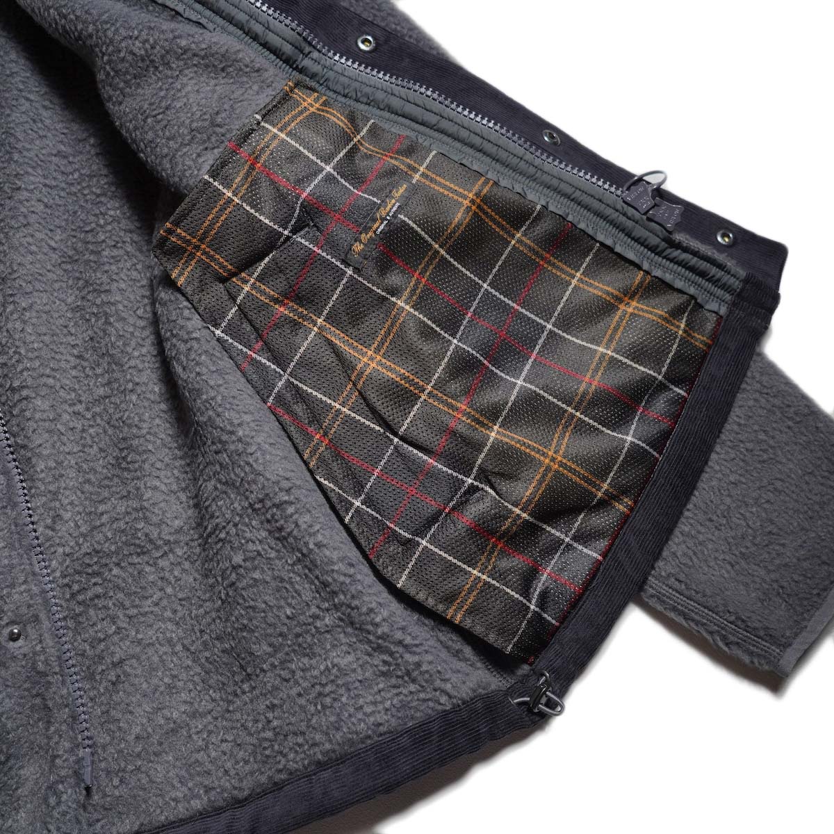 Barbour / TRANSPORT FLEECE JACKET (Asphalt) ポケット裏地