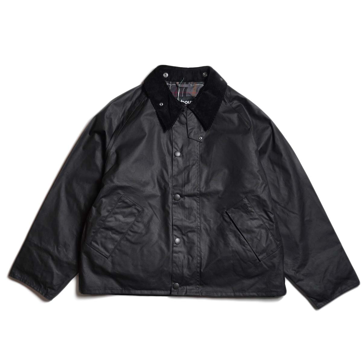 Barbour / OS TRANSPORT WAX JACKET (Black)
