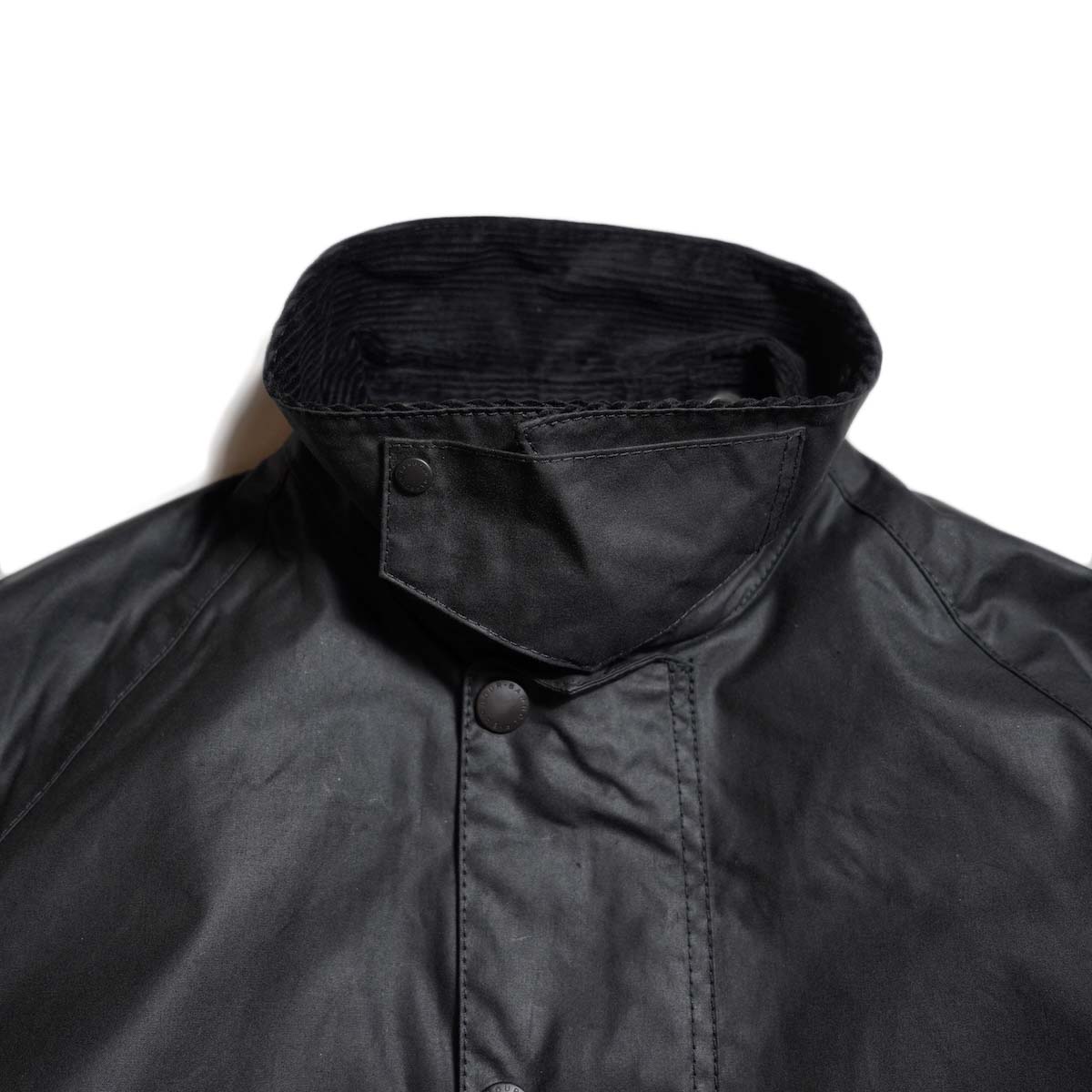 Barbour / OS TRANSPORT WAX JACKET (Black) シンチバック