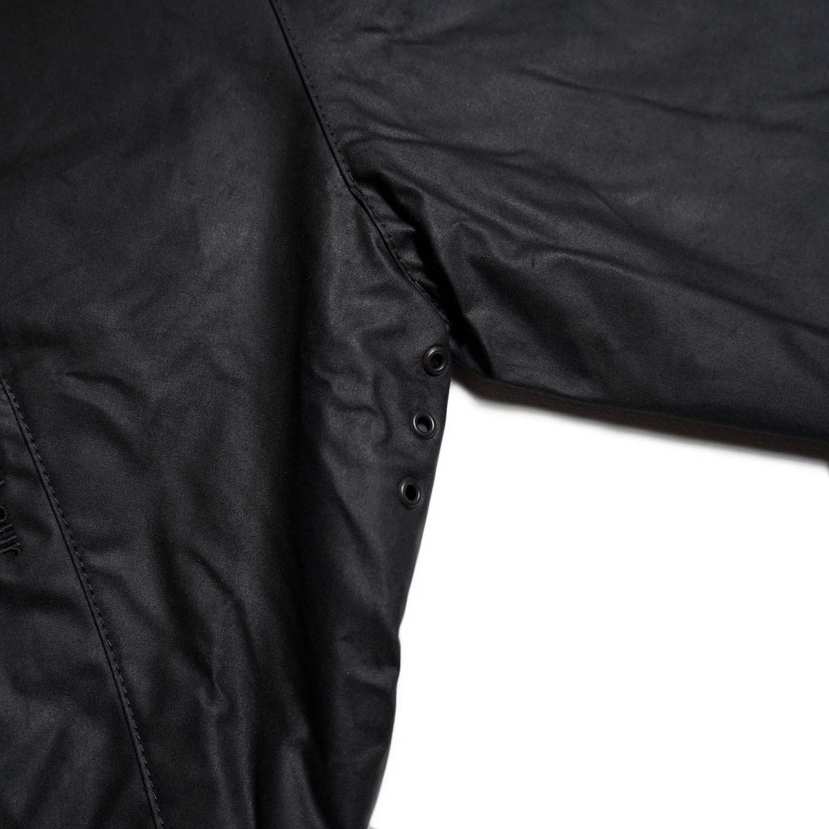 Barbour / OS TRANSPORT WAX JACKET (Black) 脇下